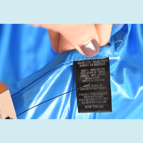 Aviator Nation 5-Stripe Vest Women's Large Glossy Blue Full Zip Sunburst $398 - Picture 12 of 16